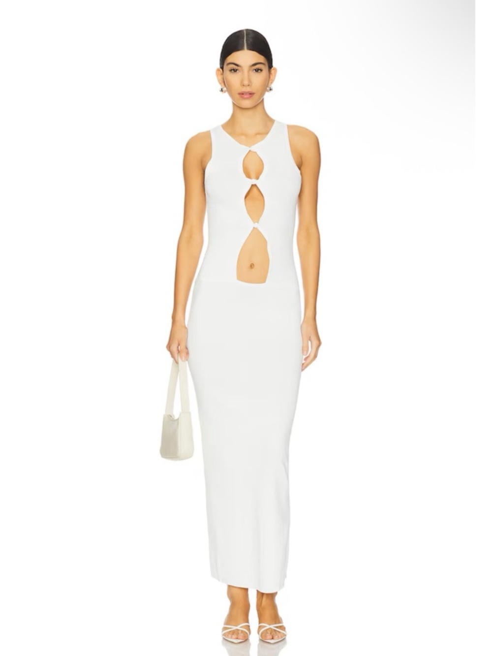 LIONESS Homecoming Maxi Dress in Ivory Size S